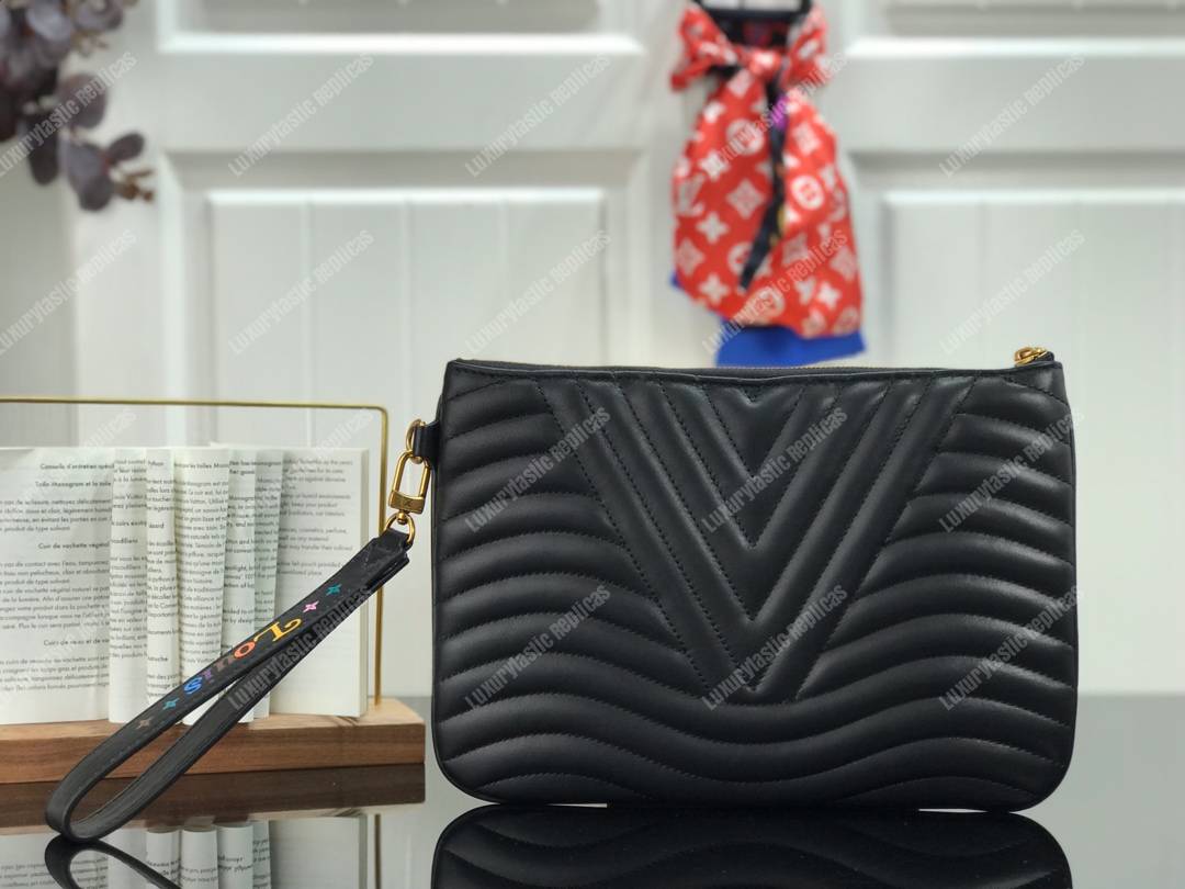 LV New Wave Zip Pochette Ecarlate red