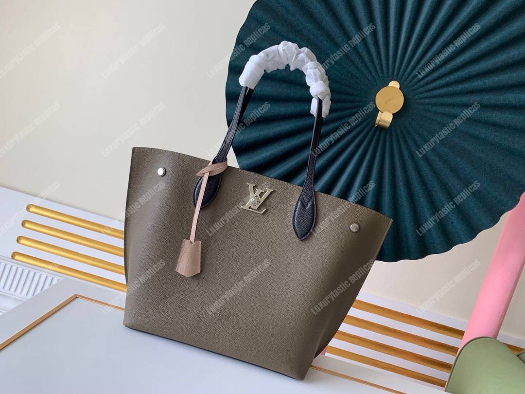 LV Lockme Go Lourier Green/Toffee Latte Beige/Black