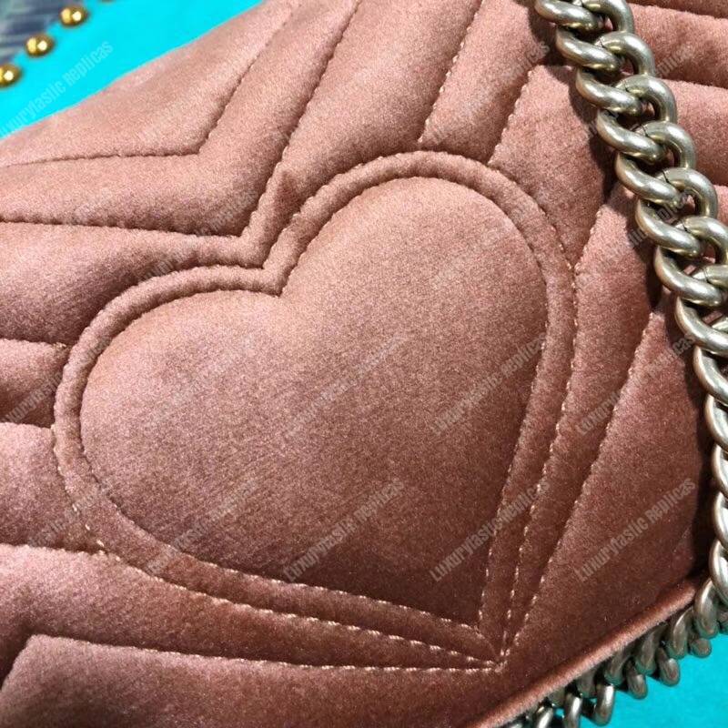 G*u*i gg marmont velvet mini bag
