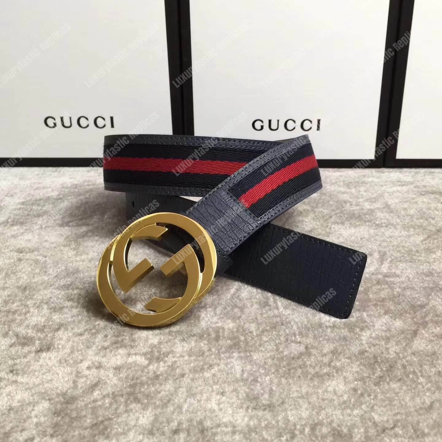G*u*i web belt with g buckle