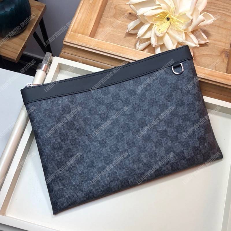 LV Discovery Pochette Damier Graphite Canvas