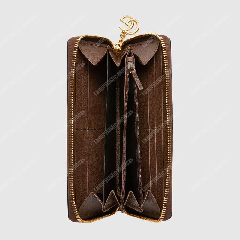 G*u*i ophidia gg zip around wallet gg sup*e canvas