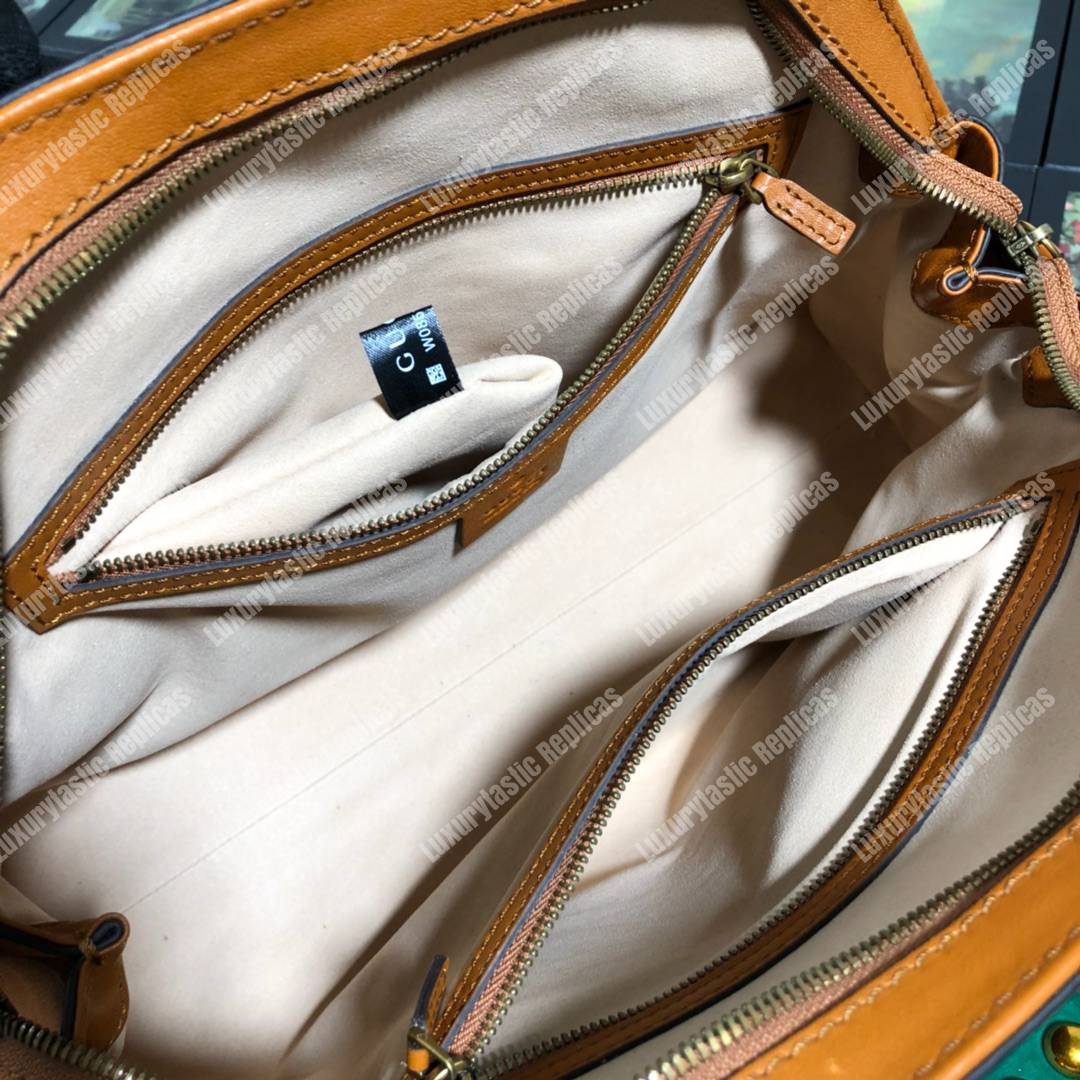 G*u*i re(belle) medium shoulder bag leather orange