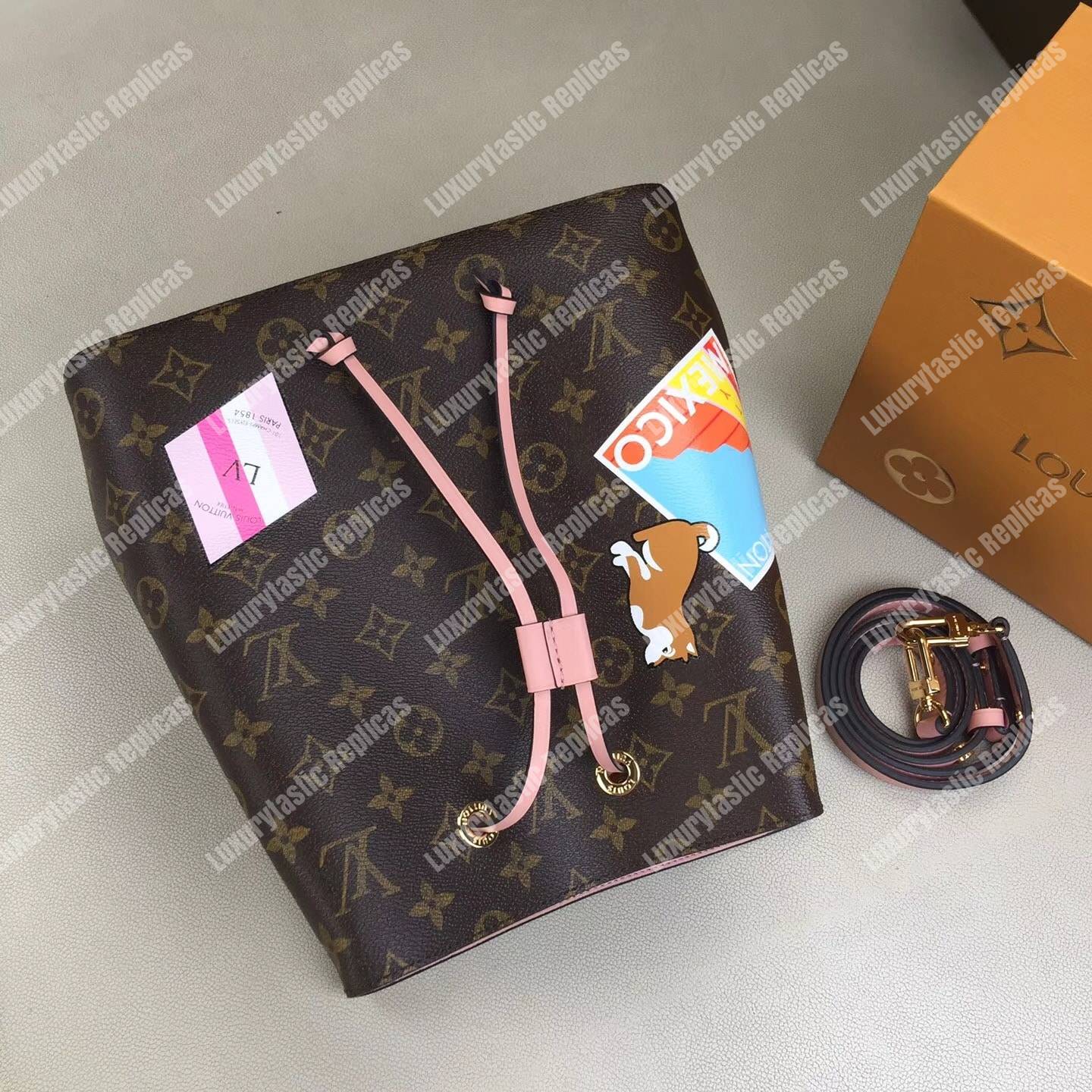 LV NéoNoé Monogram Special Edition Pink