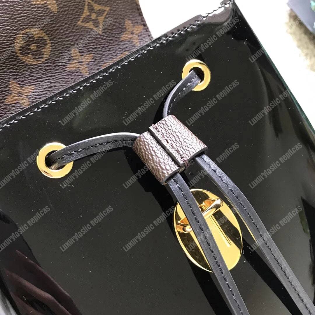 LV Hot Springs Backpack Patent Leather Black