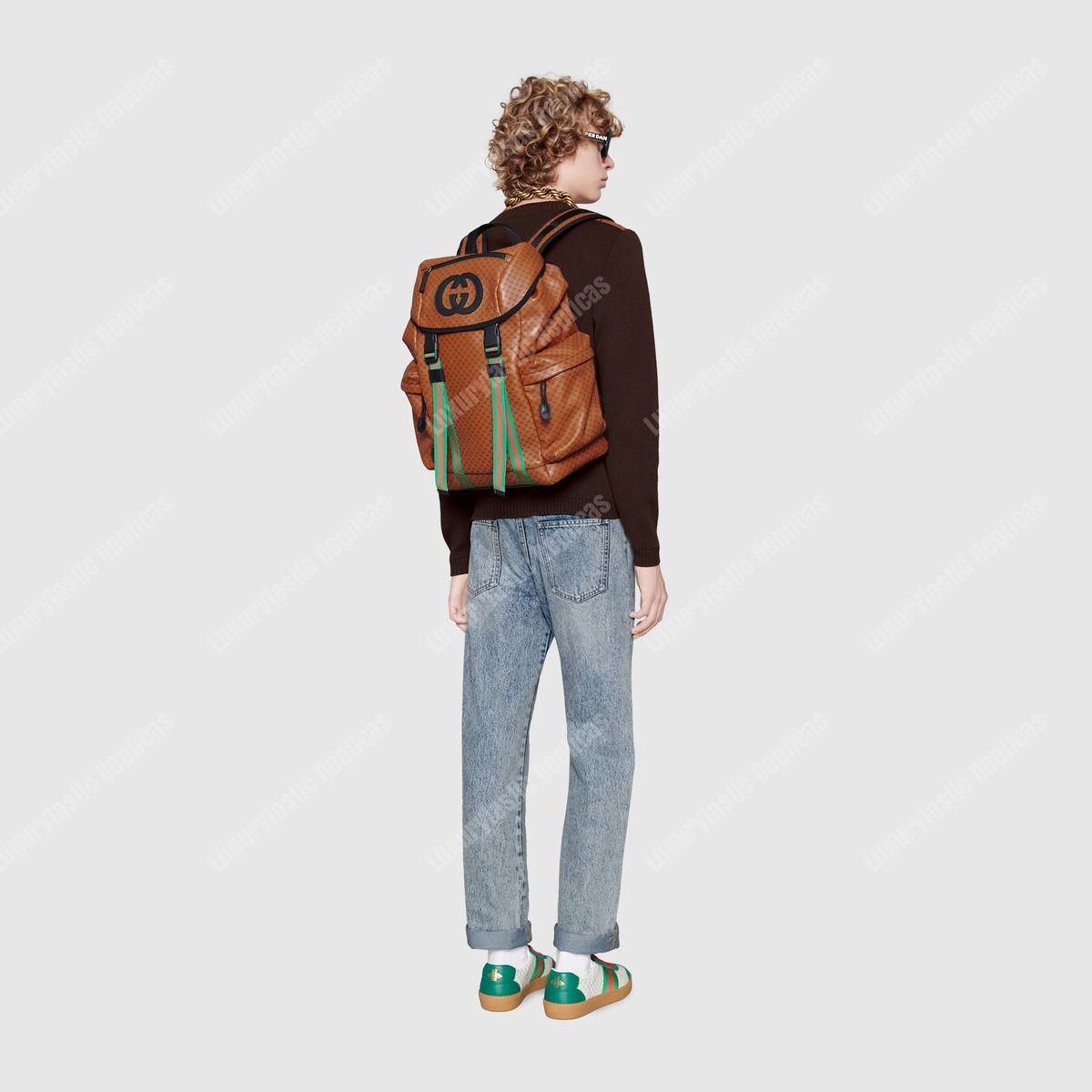 G*u*i G*u*i-dapper dan backpack light brown