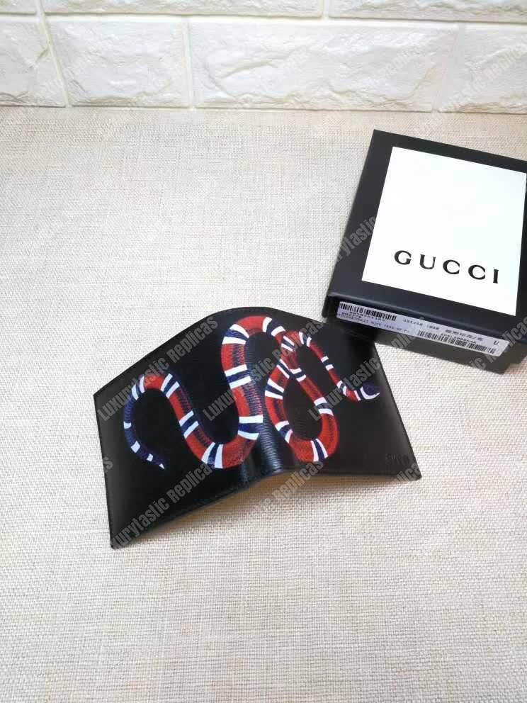 G*u*i kingsnake leather wallet