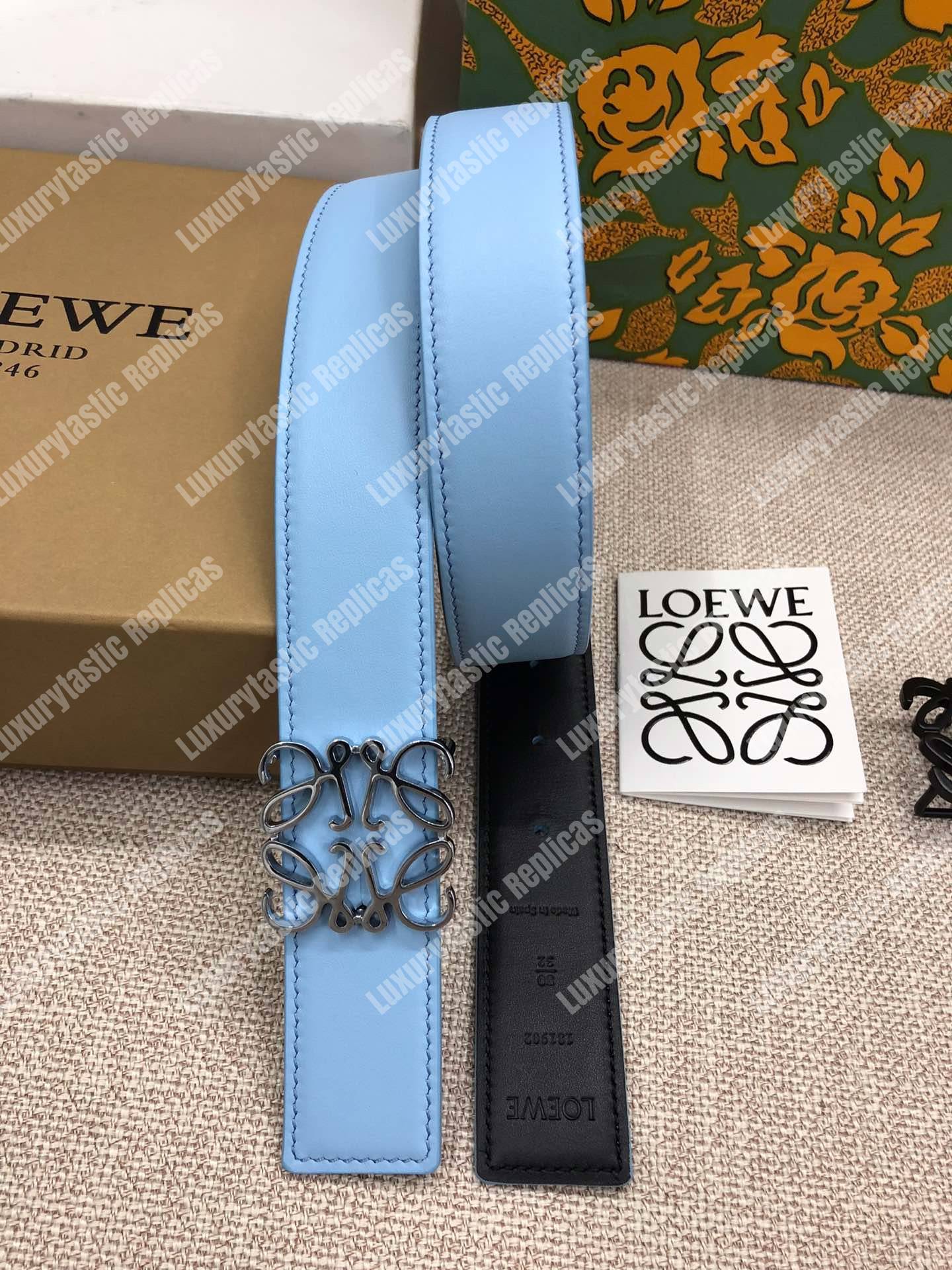 Loewe Anagram Belt 3.2Cm Sky Blue