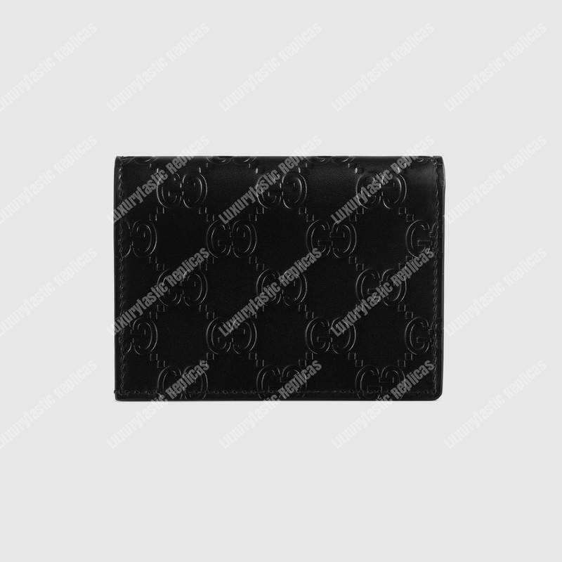 G*u*i signature card case with cat