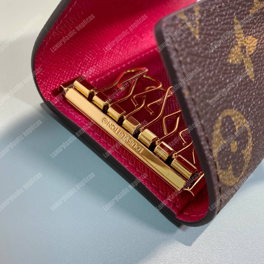 LV 6 Key Holder Monogram Canvas Pivoine