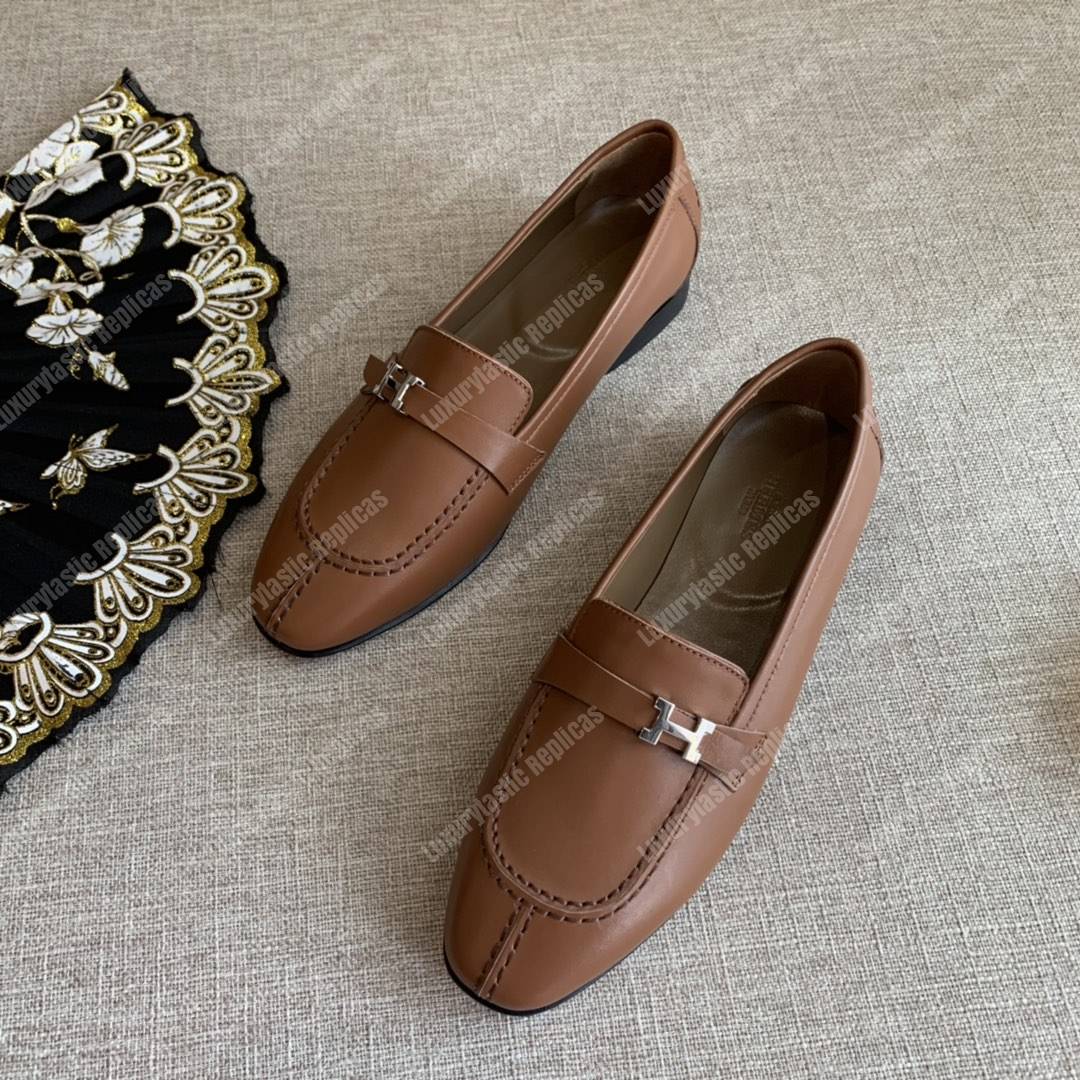 H**mes h buckle loafer baige