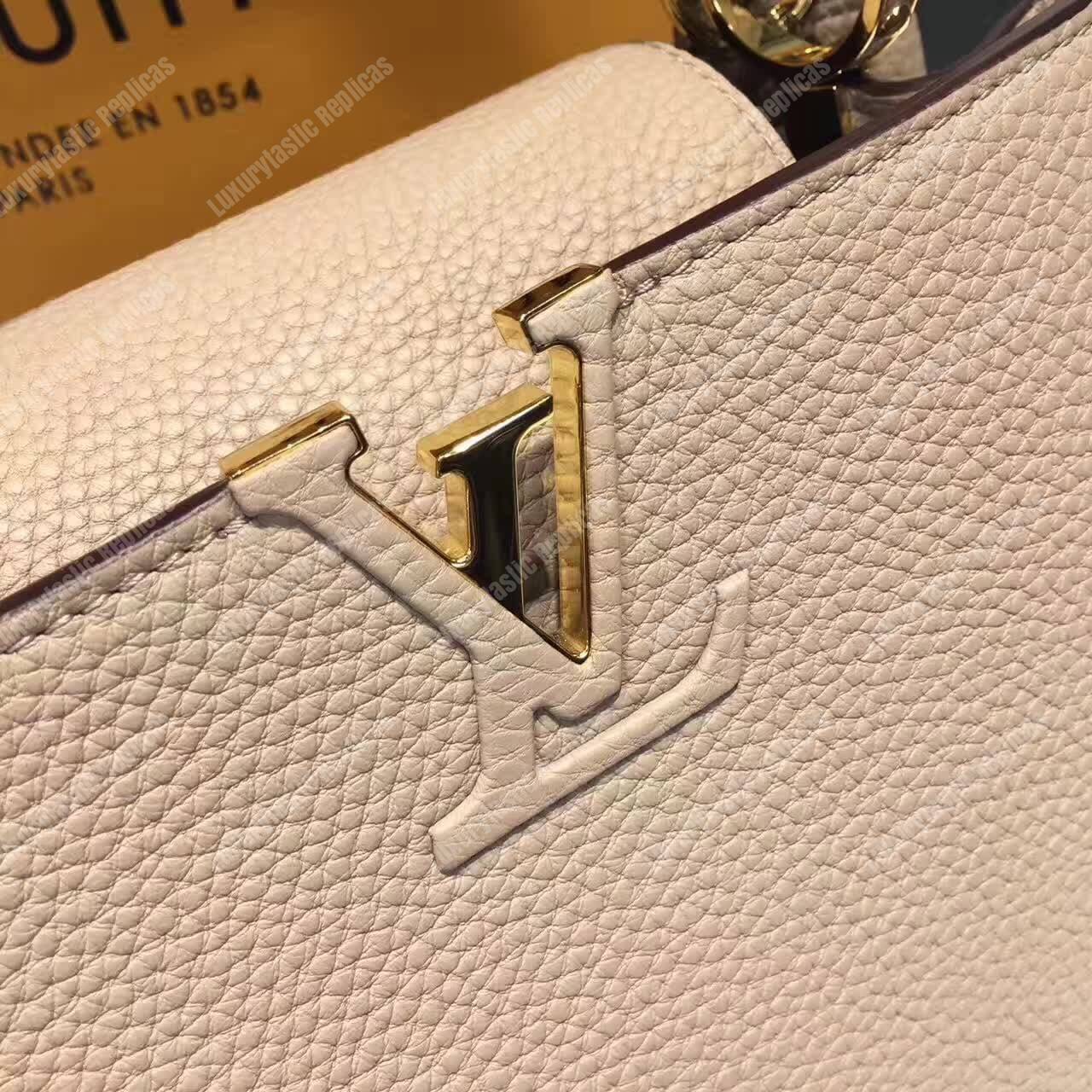 LV Capucines MM Bag Galet