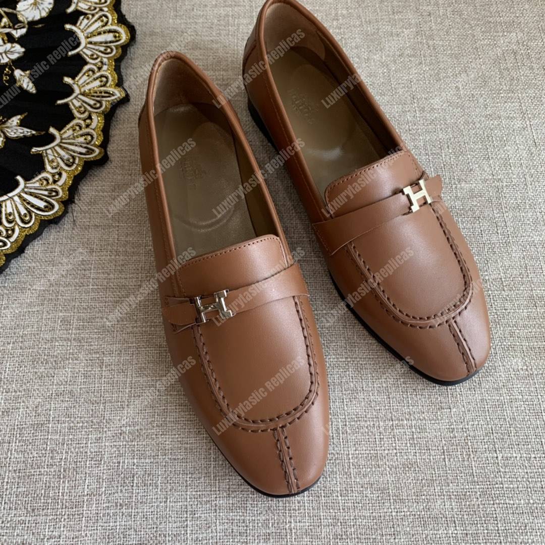 H**mes h buckle loafer baige