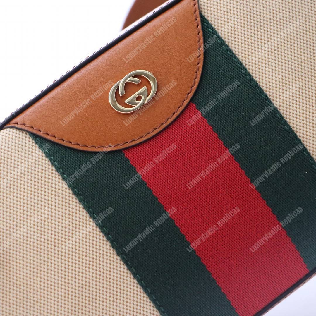 G*u*i vintage canvas shoulder bag