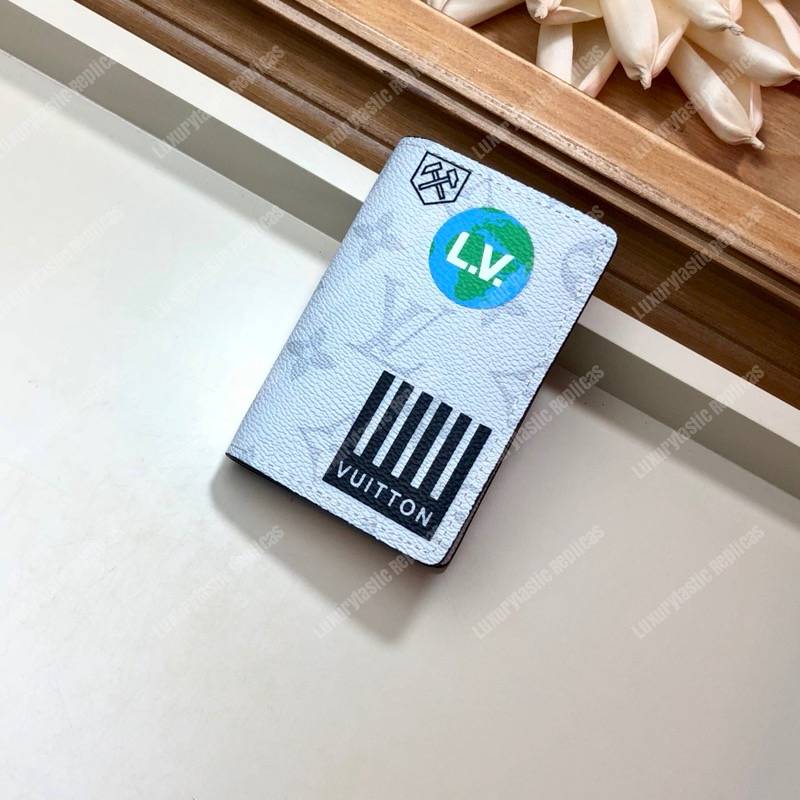 LV Pocket Organizer Monogram White