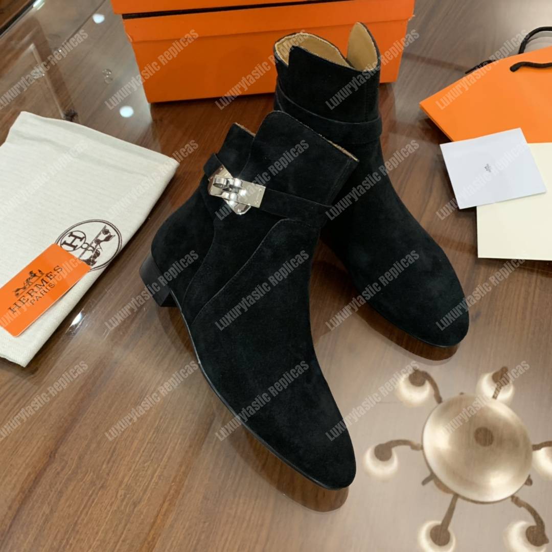 H**mes neo ankle boot black