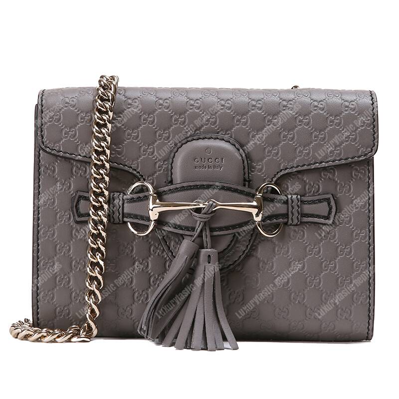 G*u*i emily mini micro G*u*issima bag grey