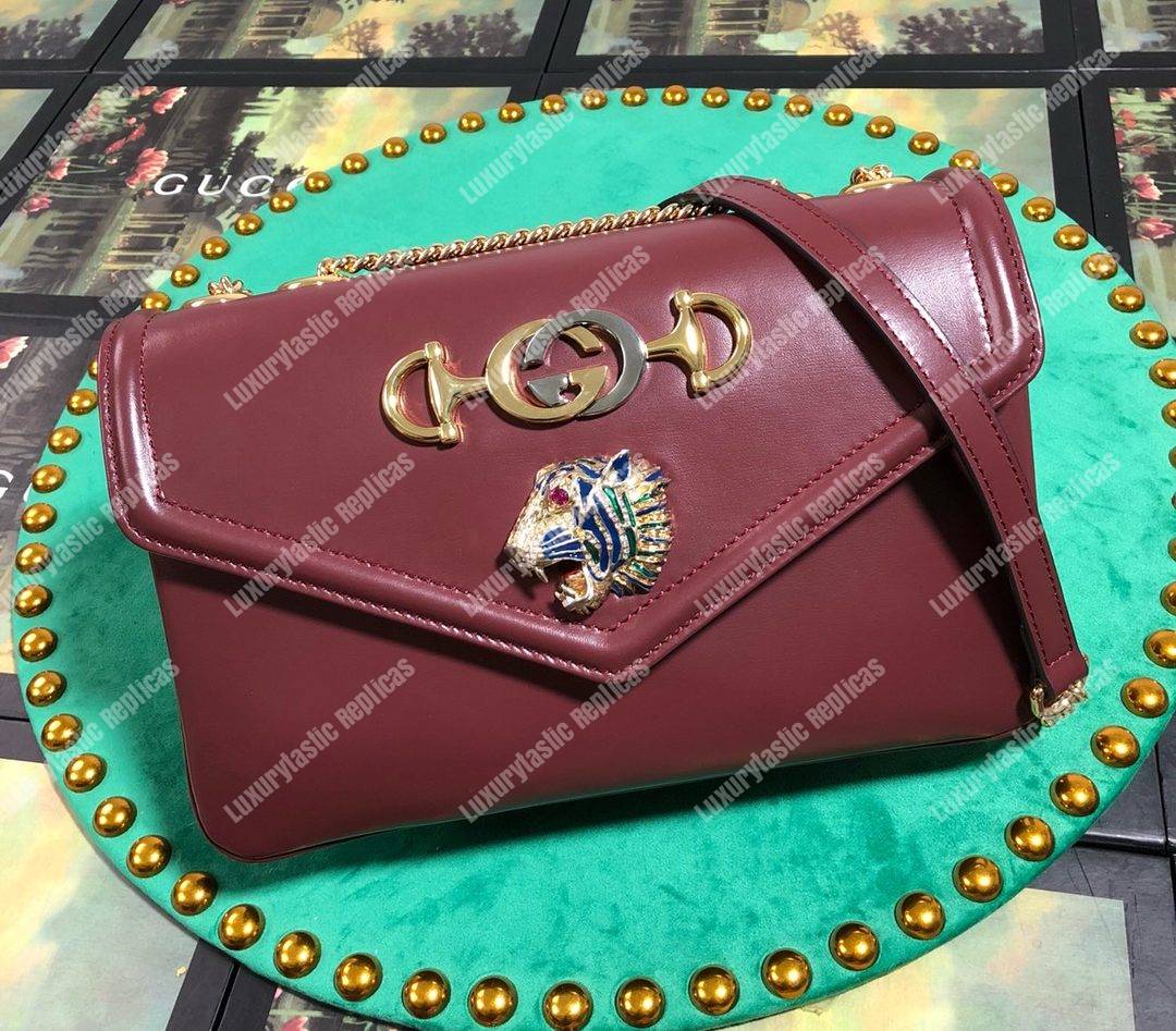 G*u*i rajah medium shoulder bag brown