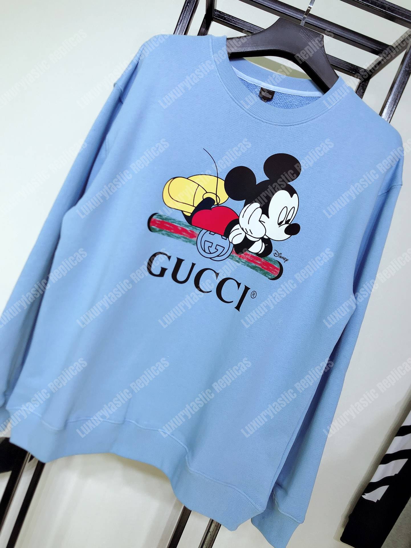 G*u*i disney x G*u*i oversize sweatshirt light blue