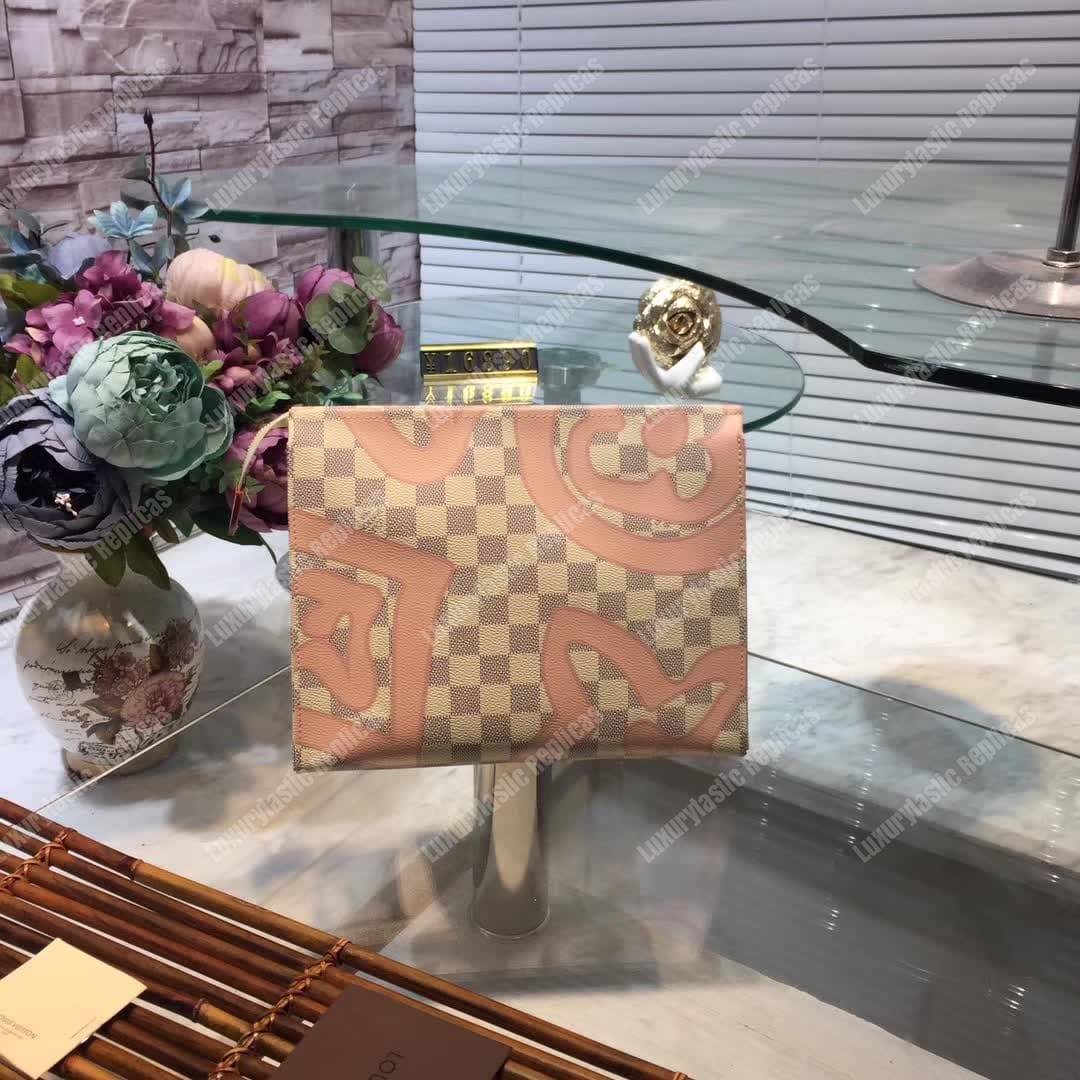 LV Toiletry Pouch 26 Damier Azur Canvas