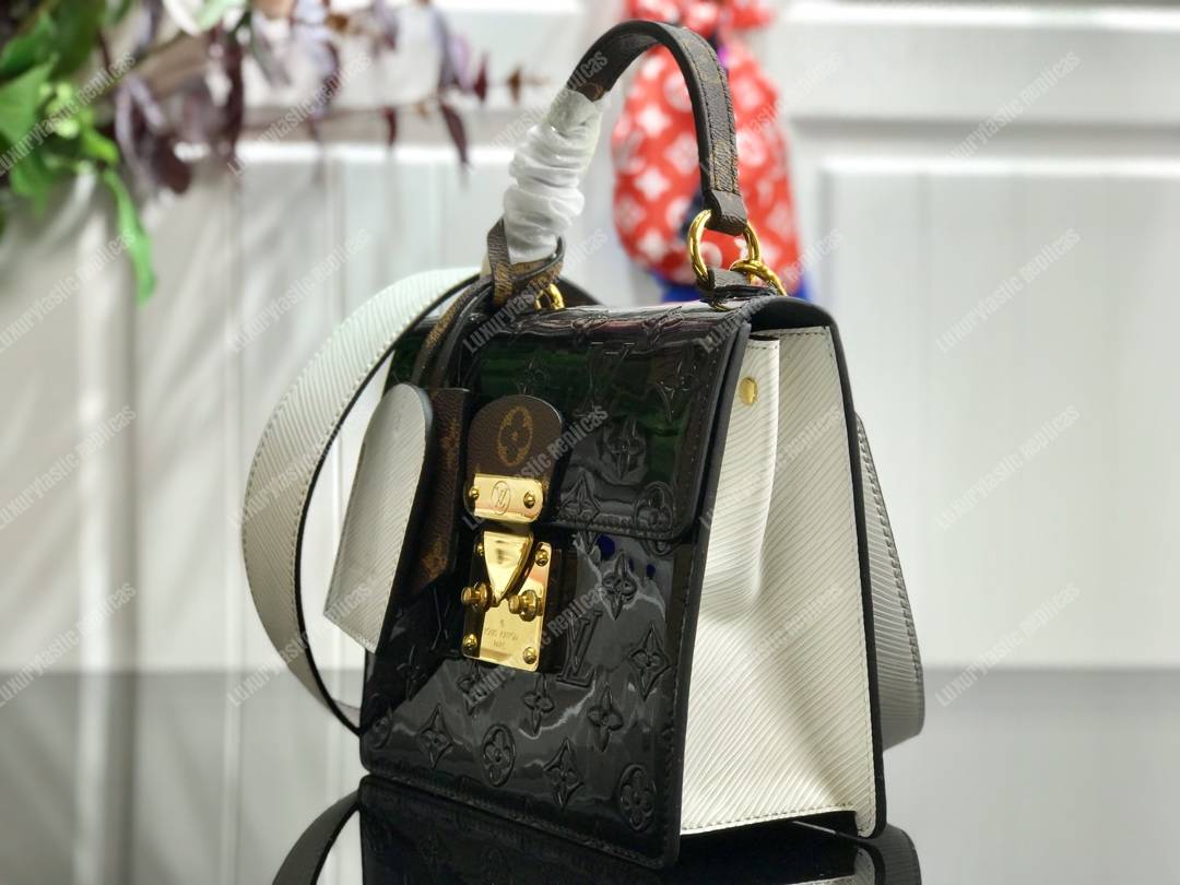 LV Spring Street Monogram Vernis Noir