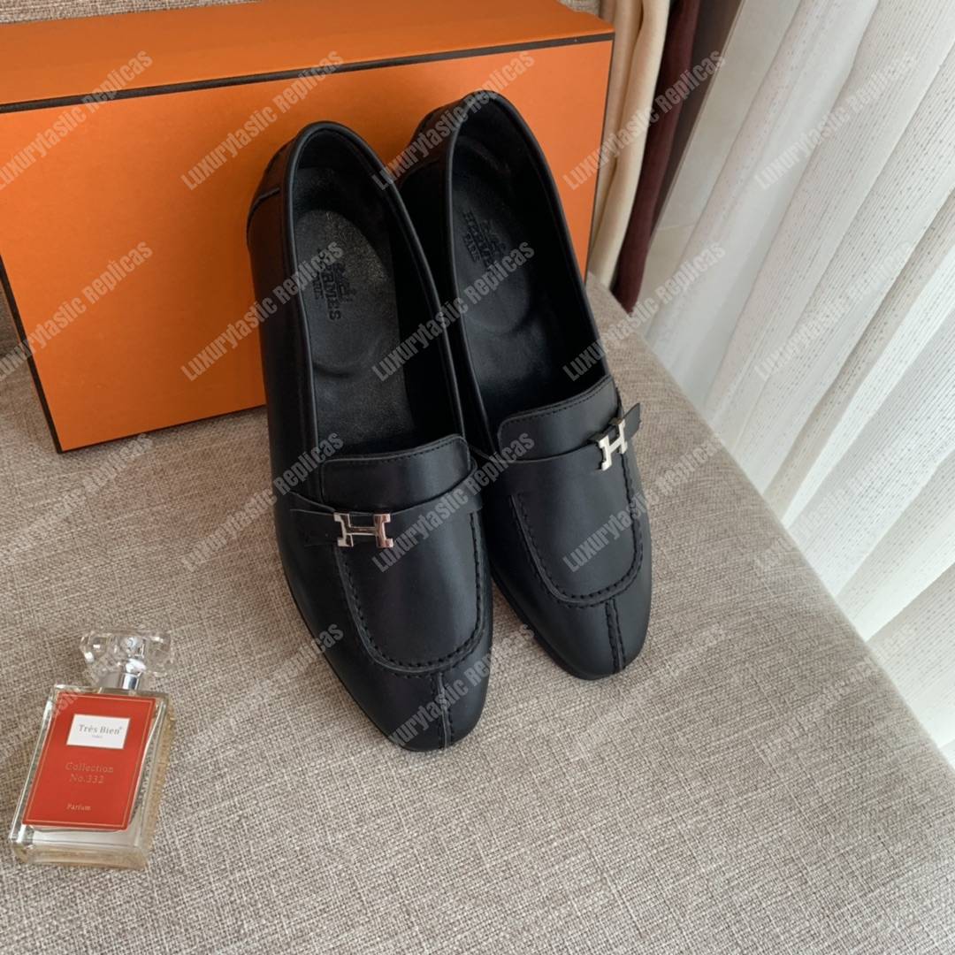 H**mes h buckle loafer black