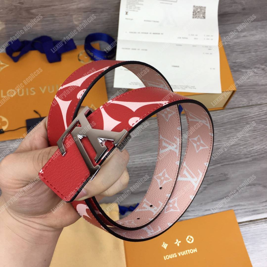 LV Iconic 30mm Reversible Belt Rouge