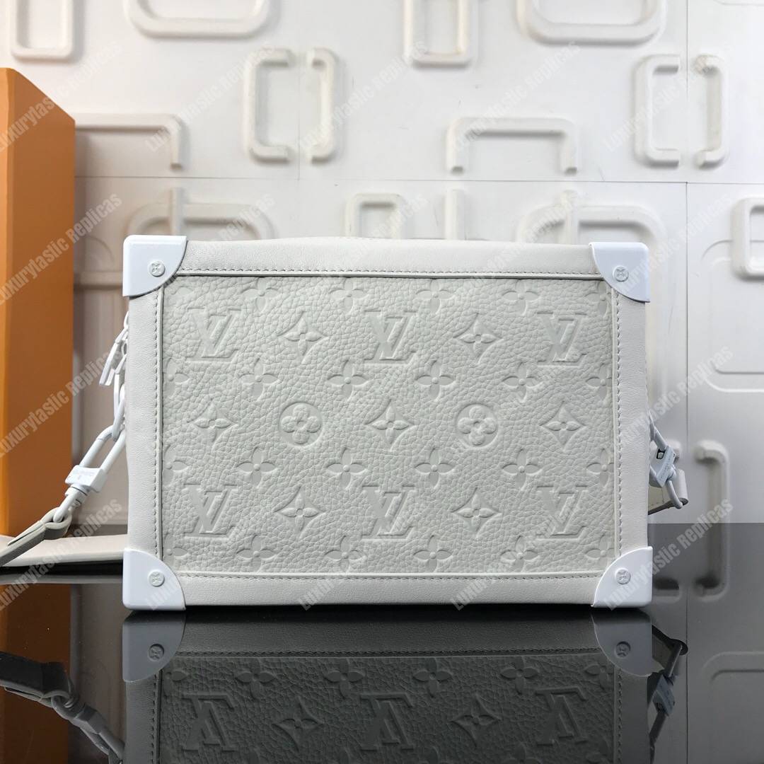 LV Soft Trunk Taurillon Monogram Leather Powder