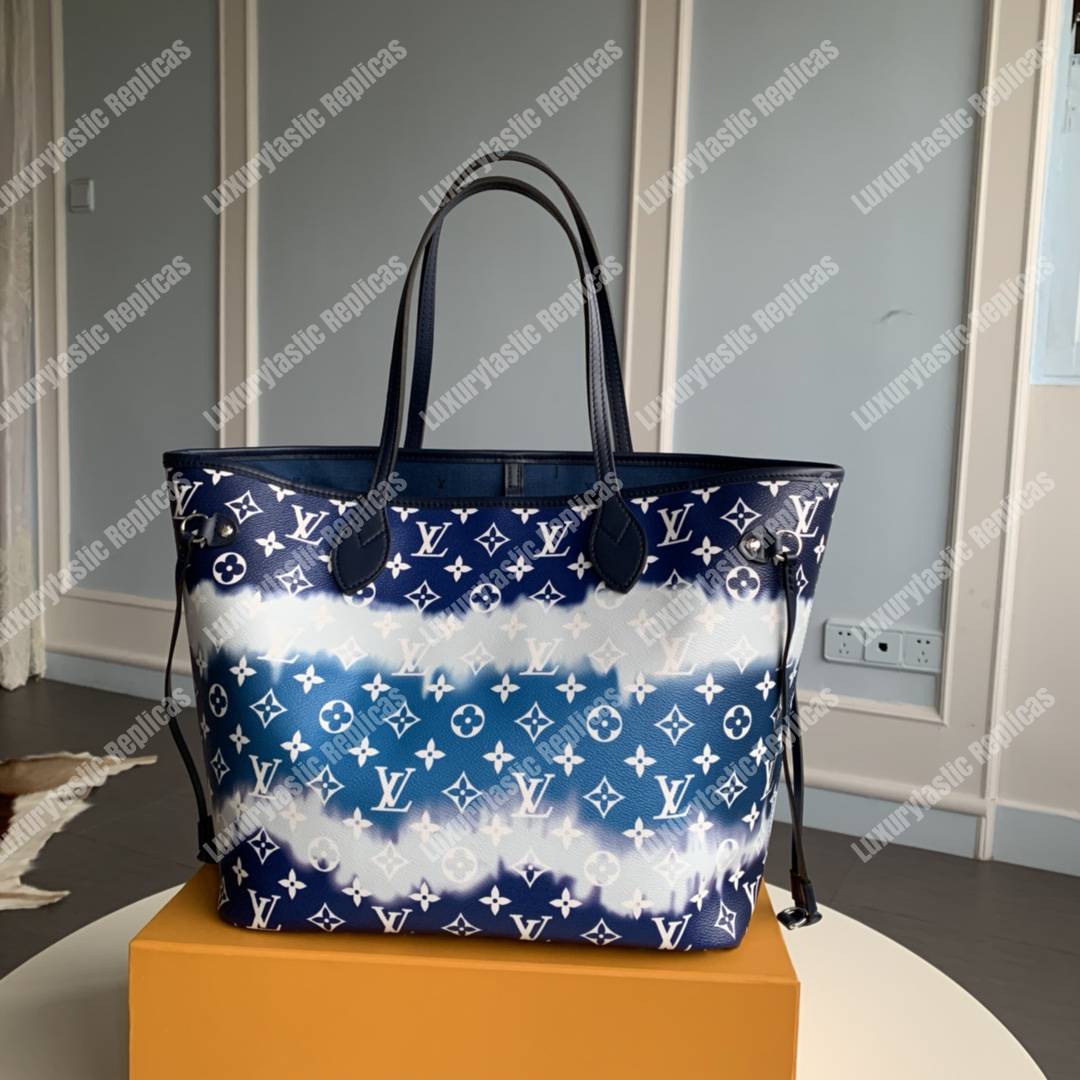 LV Escale Neverfull MM Bleu