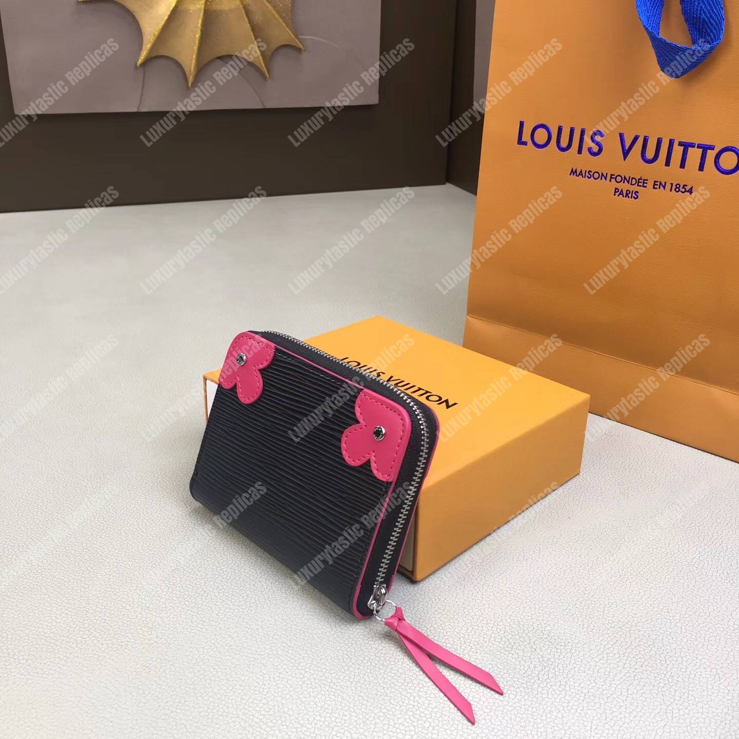 LV Zippy Coin Purse Epi Leather Black