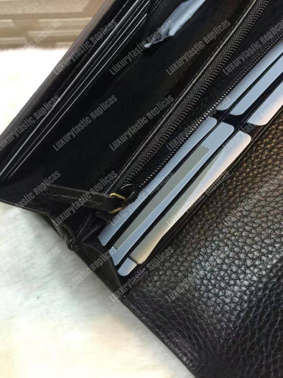 G*u*i animalier continental wallet black