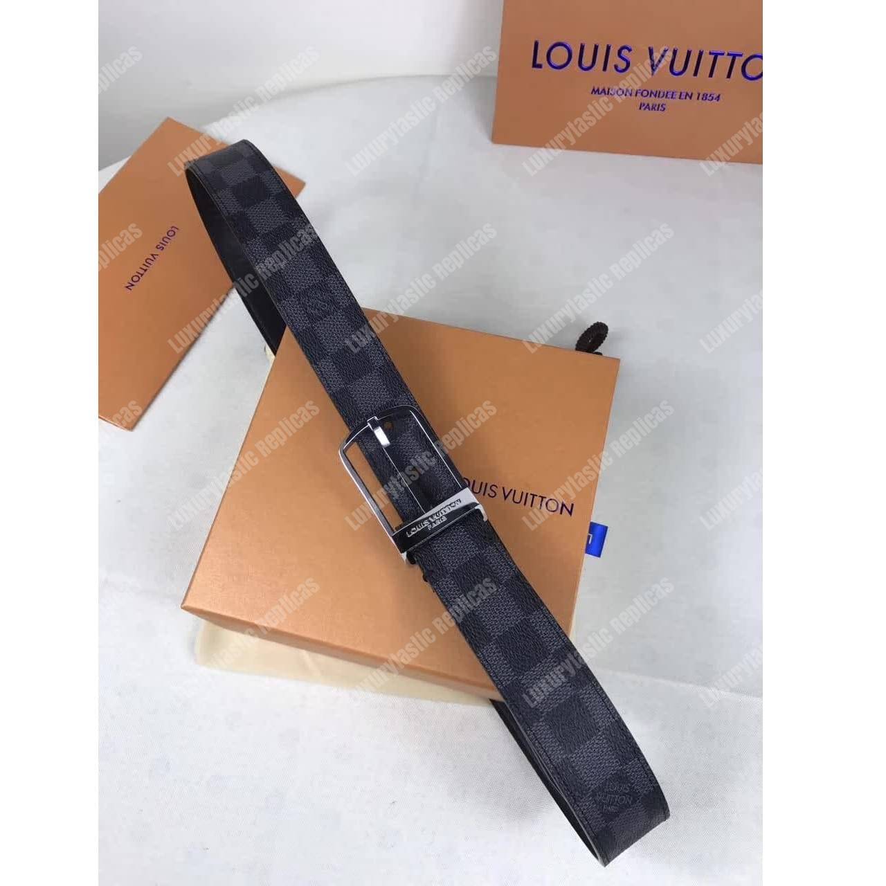 LV Pont Neuf 35MM Belt Damier Graphite