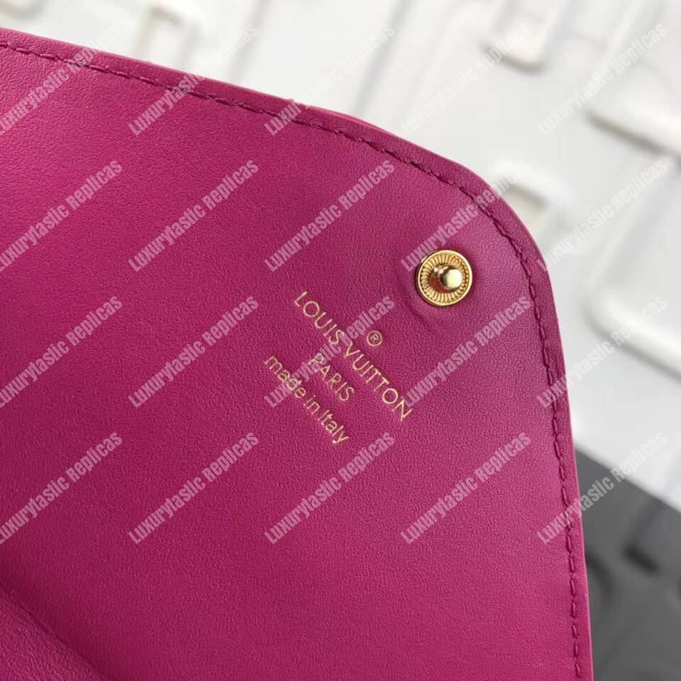 LV New Wave Long Wallet Rose Freesia Pink