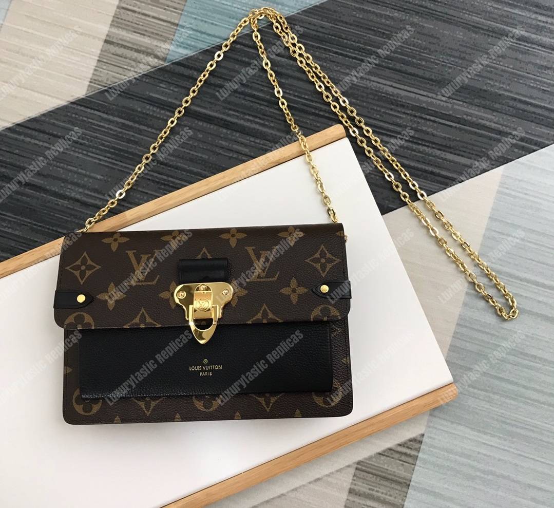 LV Vavin Chain Wallet Monogram Noir