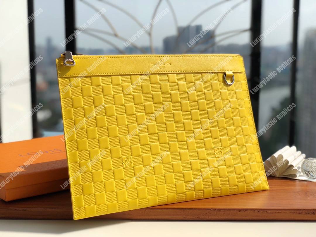 LV Discovery Pochette Damier Infini Yellow