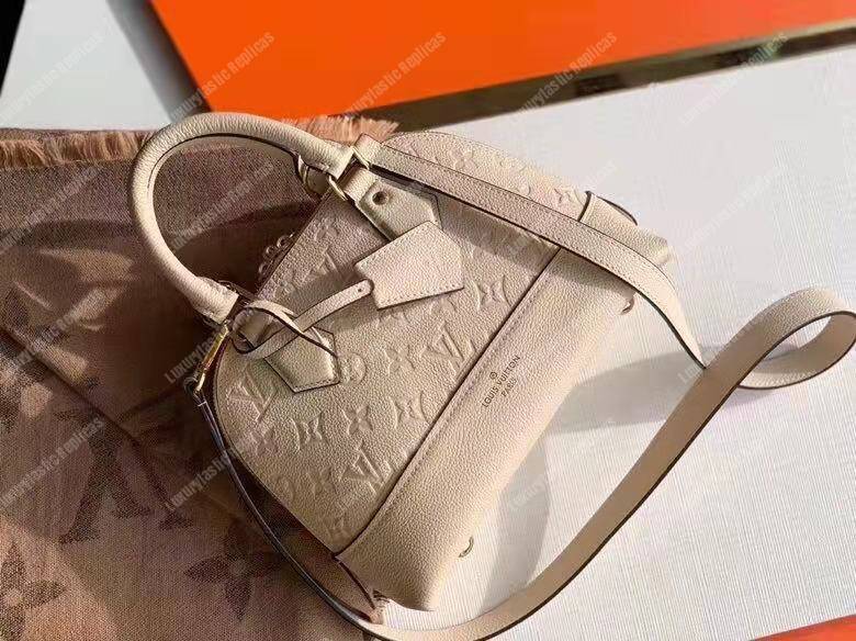 LV Neo Alma BB Monogram Empreinte Creme
