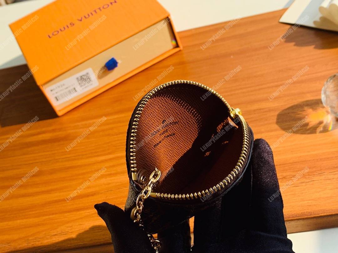 LV Round Coin Purse Monogram with Chain