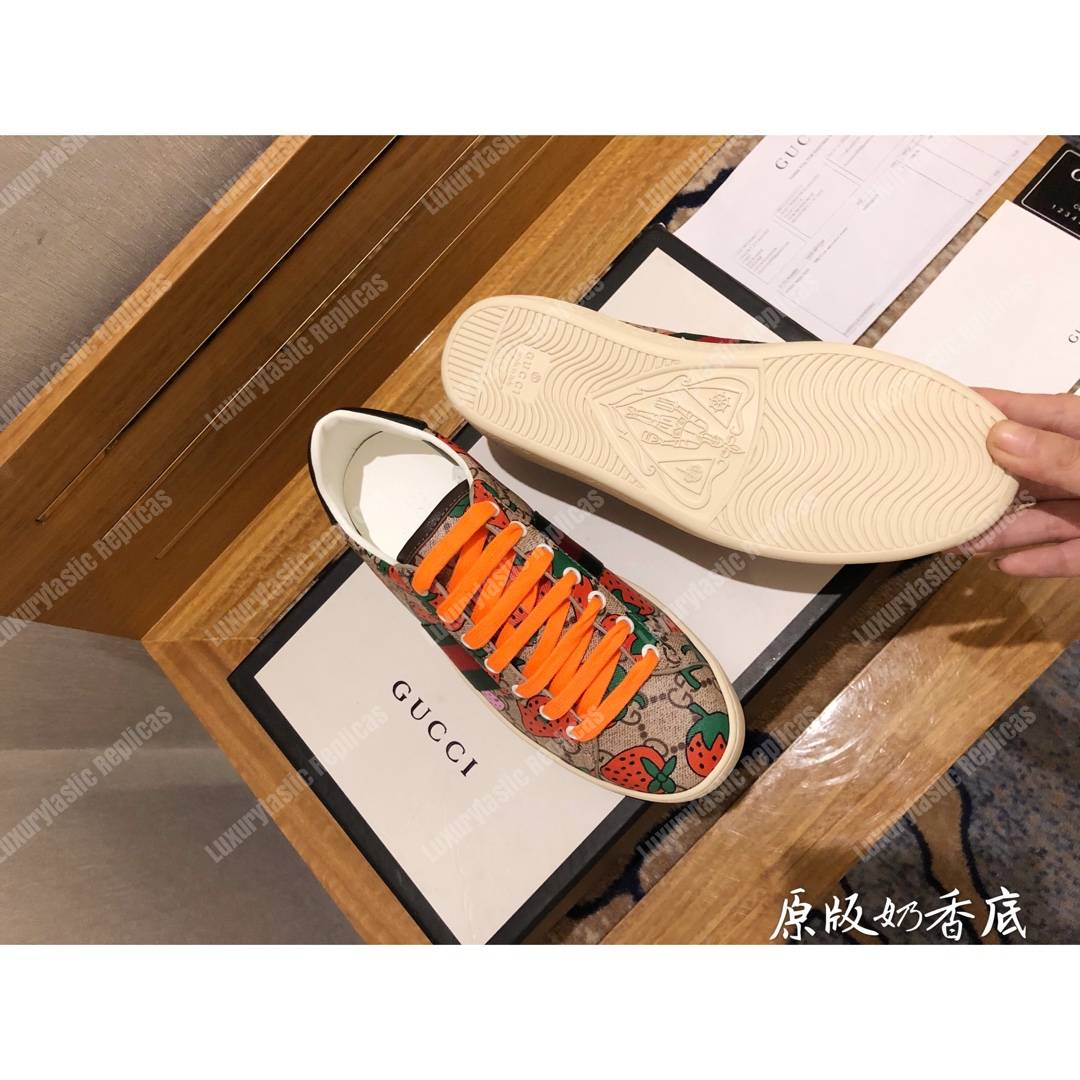 G*u*i ace gg G*u*i strawberry sneaker