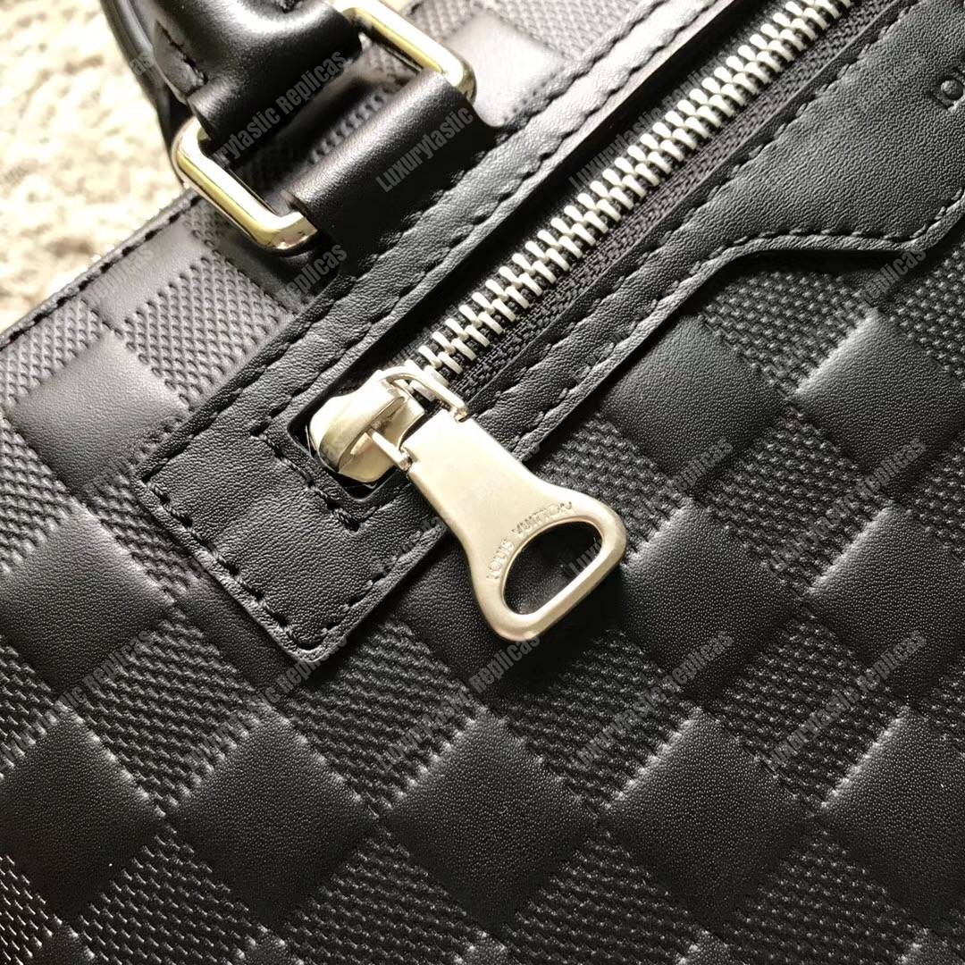 LV Avenue Soft Briefcase Damier Infini Leather Onyx