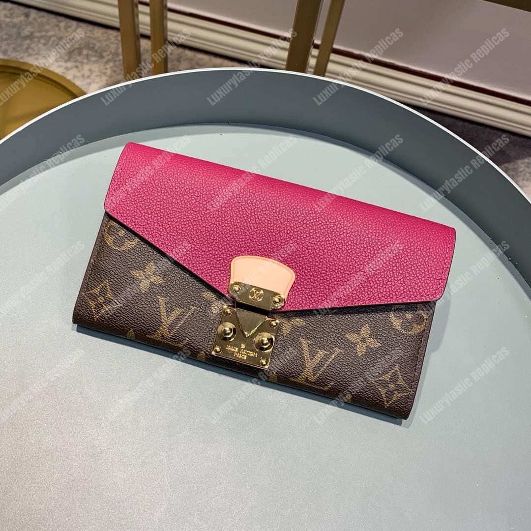 LV Pallas Wallet Monogram Canvas Fuchsia