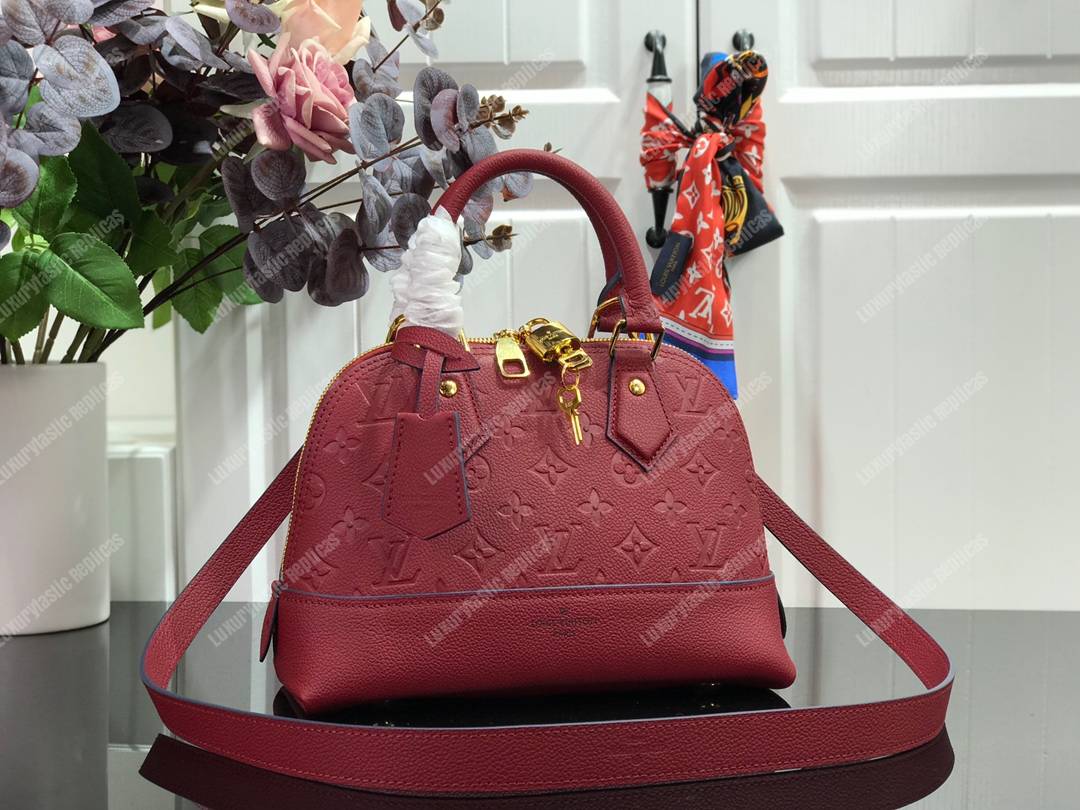 LV Neo Alma BB Monogram Empreinte Cherry Berry
