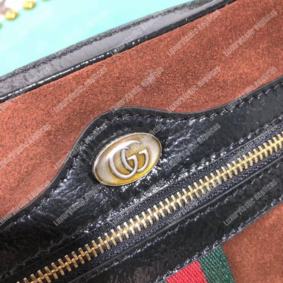 G*u*i ophidia suede mini bag chesnut