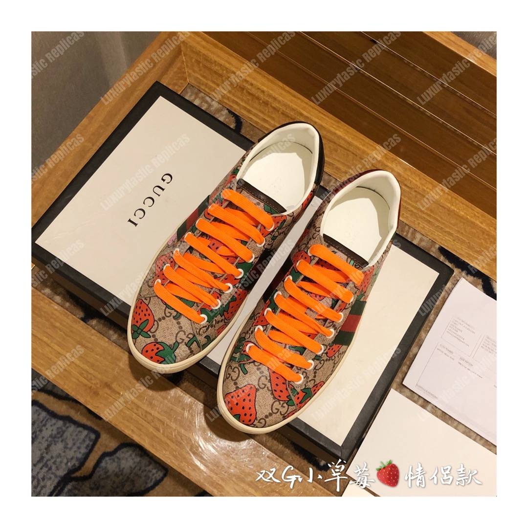 G*u*i ace gg G*u*i strawberry sneaker