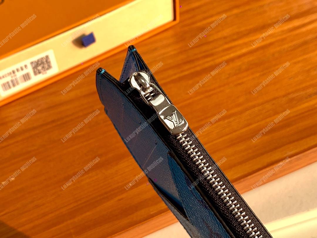 LV Coin Card Holder Blue
