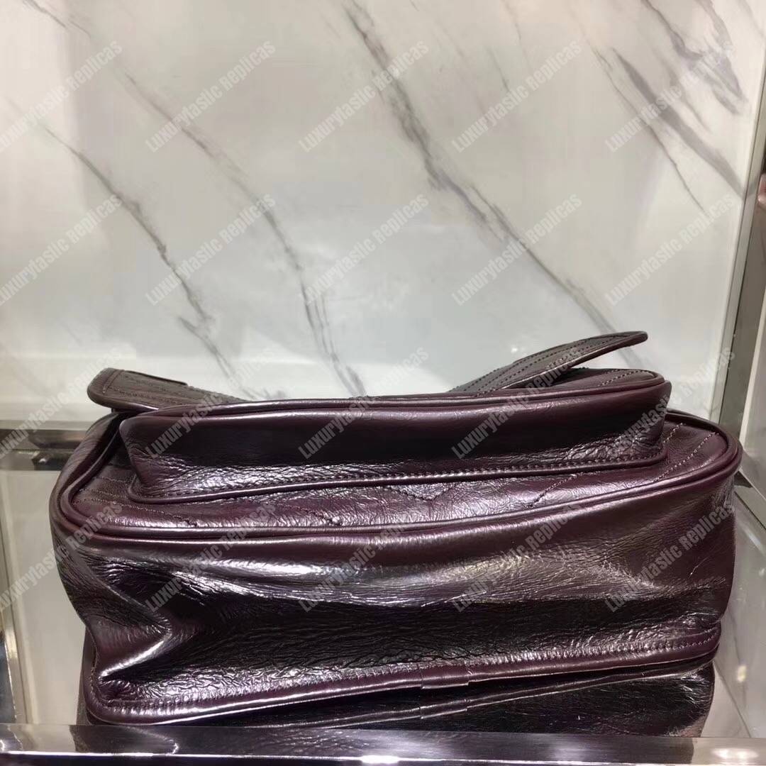 Saint Laurent Niki Medium Dark Legion Red Vintage