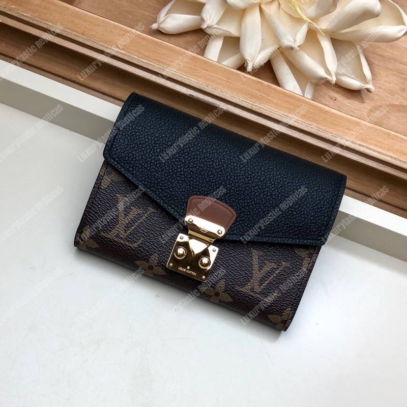 LV Pallas Compact Wallet Monogram Noir