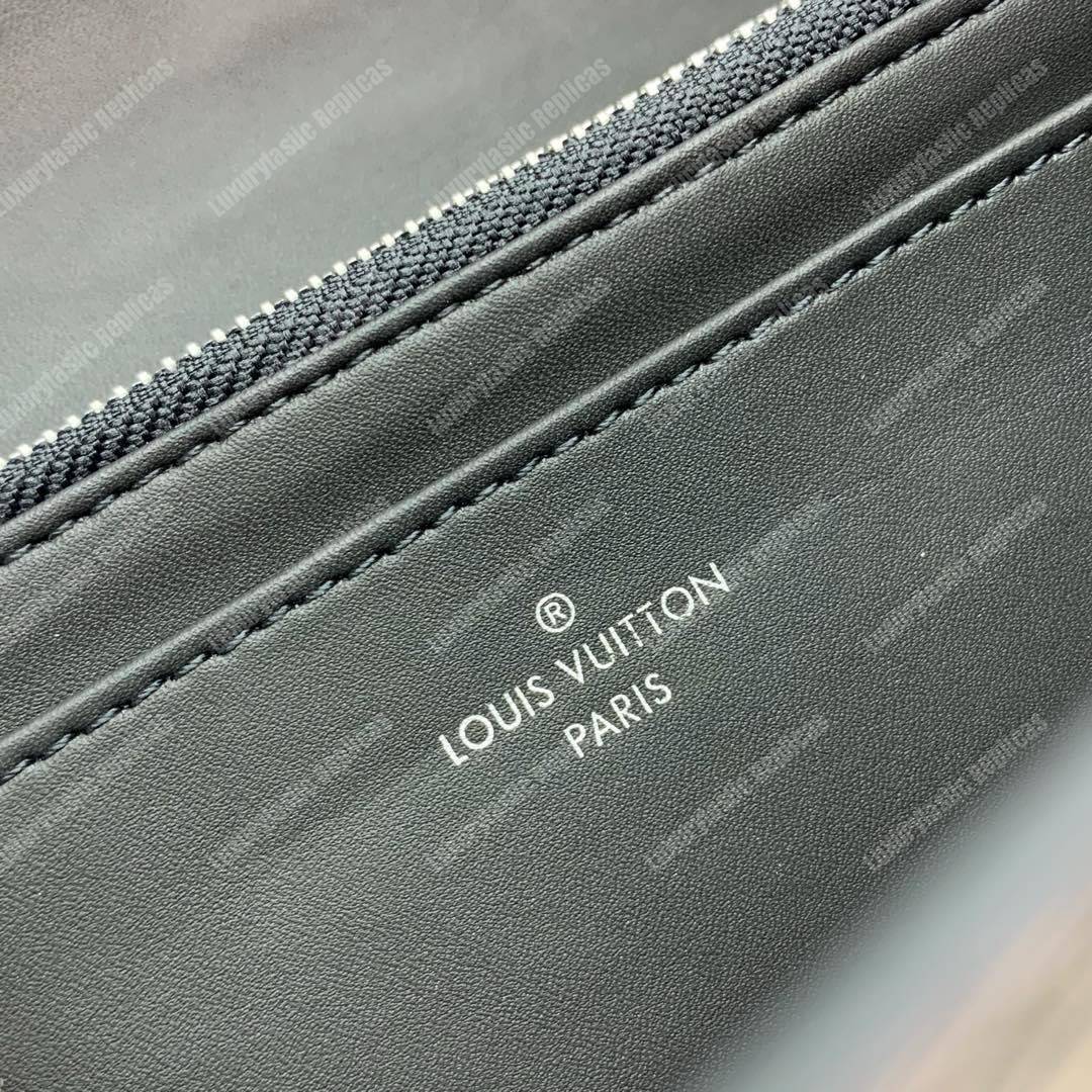 LV Twist Wallet Epi Leather Monogram Noir Tan