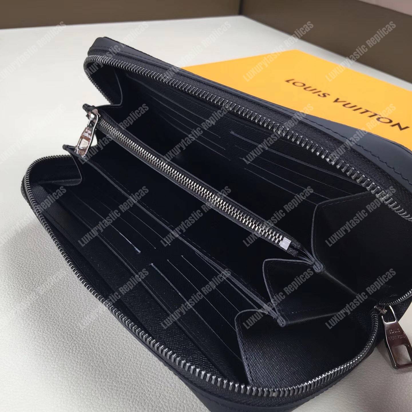 LV Zippy XL Wallet Monogram Eclipse Canvas