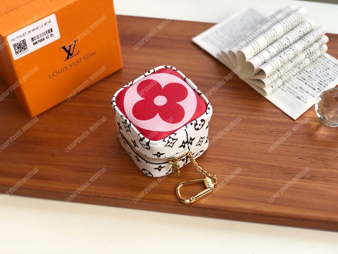 LV Porte Monnaie Cube Summer 2019 Red