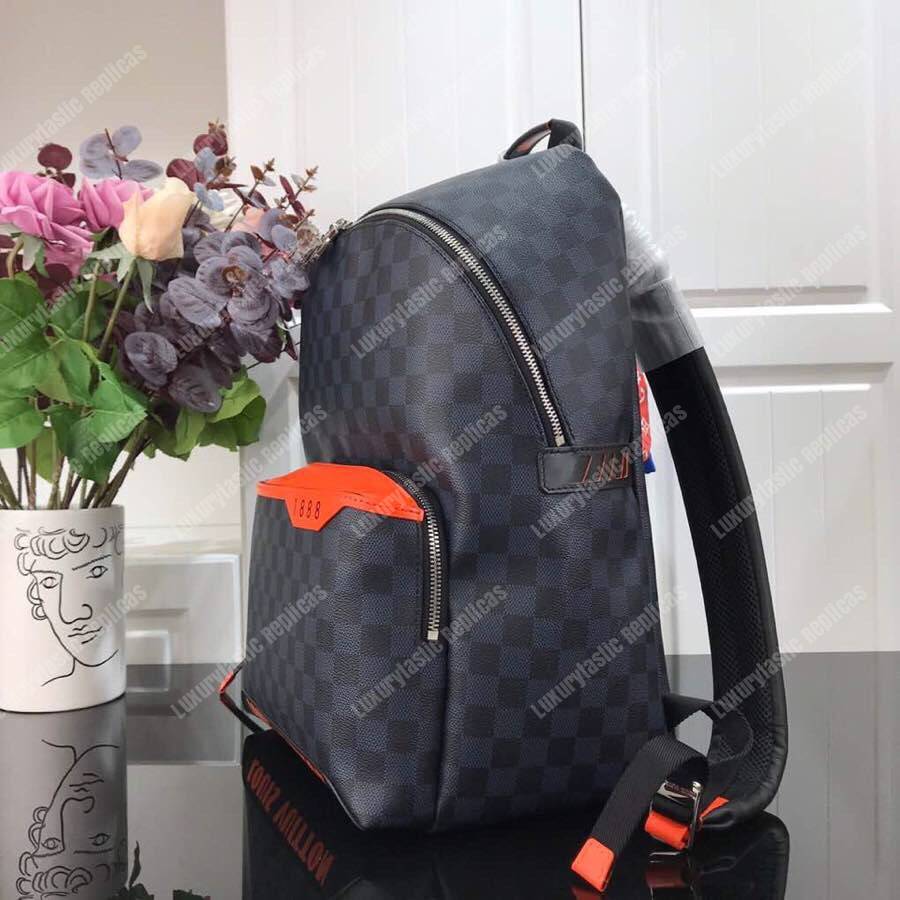 LV Damier Cobalt Race Discovery Backpack PM
